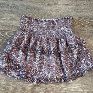 floral paisley mini skirt